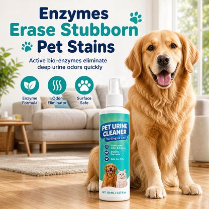 🐶 Pet Urine Stain & Odour Remover Spray 150ml | Targeted Fabric & Home Surface Cleaner | Pet-Care Routine