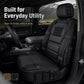 🚙 Tactical Car Seat Cover with Storage Pockets | Organiser & Seat Protector for Road Trips | Black / Army Green